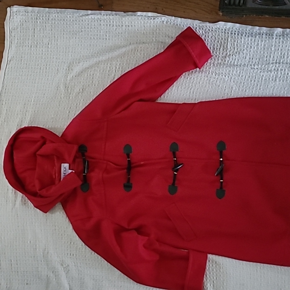 JG Hook wool blend size 15 red winter coat